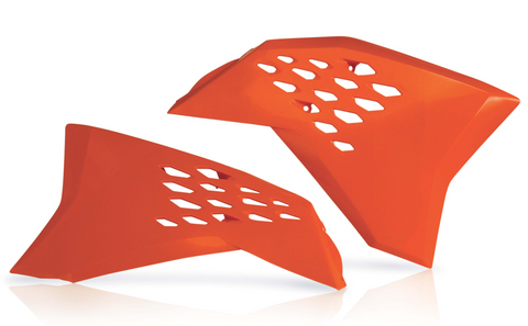 Acerbis Radiator Shrouds for 2008-11 KTM SX / EXC models - Orange - 2081990237