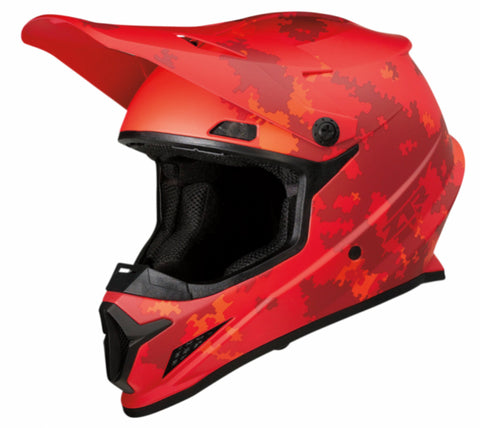 Z1R Rise Digi Camo Helmet - Red - Medium