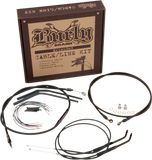 Burly Brand B30-1012 Cable and Brake Line Kit for 2007-10 Harley FXS models