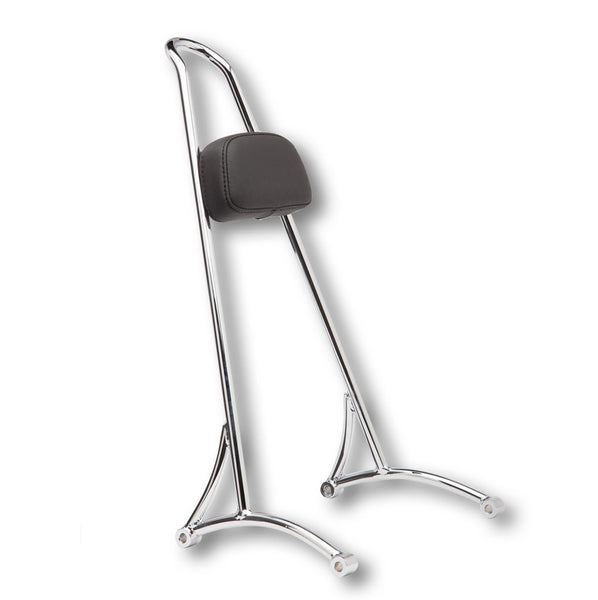 Burly Brand Sissy Bar w/Pad for Harley FXD - Chrome - Tall Burly Brand Sissy Bar w/Pad for Harley FXD - Chrome - Tall