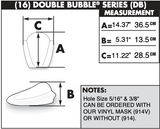 Zero Gravity Double Bubble Windscreen for 2013-14 Triumph Daytona 675R - Clear - 16-914-01