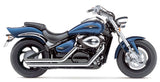 Cobra Speedster Street Rod Slash-Down Exhaust for 2005-14 Suzuki Boulevard C50 / M50 - Chrome - 3918