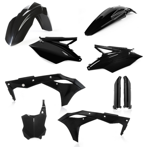 Acerbis Full Replacement Plastics Kit for 2018-20 Kawasaki KX250 - Black - 2685820001