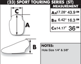 Zero Gravity Sport Touring Windscreen for 2003-10 Suzuki SV650/1000 models - Light Smoke - 23-157-02
