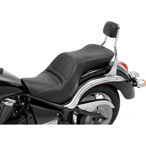 Saddlemen Ultimate Comfort Explorer 2-Up Seat for 2006-20 Kawasaki VN900 Vulcan Classic / Custom - Black/Smooth Stitched - K06-11-029