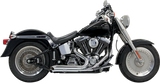 Bassani Pro-Street Exhaust System for 1986-17 Harley Softail models - Chrome - 1S24D