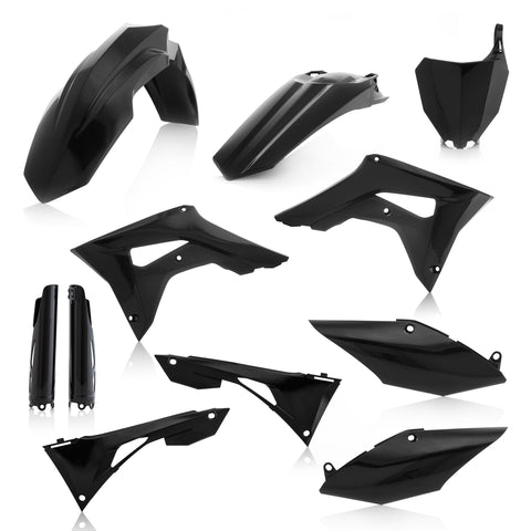 Acerbis Full Replacement Plastics Kit for 2019-21 Honda CRF 250RX/450RX - Black - 2736260001