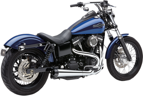 Cobra El Diablo 2-into-1 Exhaust for Harley Dyna Models - Chrome - 6476